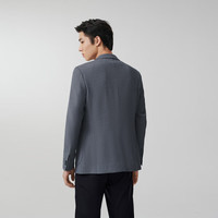 海澜之家 HLA西服高弹肌理感易打理修身舒适西装外套男 浅灰花纹43 XL 175/96B推荐137~148斤