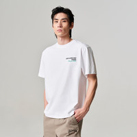 杰克·琼斯（JACK&JONES） 潮舒适字母情侣款半袖重磅纯棉宽松短袖T恤男装224201088