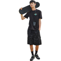 杰克·琼斯（JACK&JONES） 潮百搭简约重磅凉感半袖情侣款直筒短袖T恤男装224201087A06