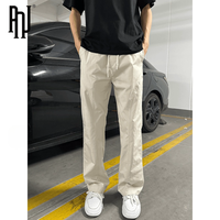 PNJ美式薄款高街男款速干休闲裤宽松百搭户外大码微喇长裤男士