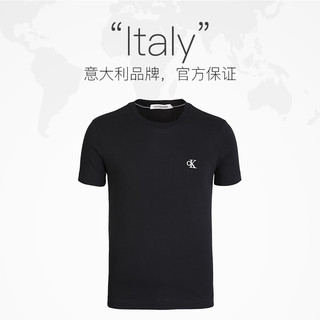 Calvin Klein夏季男士短袖CK圆领百搭字母时尚男T恤
