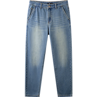 森马（Semir）牛仔裤男纯棉2025春季新款做旧复古水洗长裤时尚百搭锥形裤 牛仔88201
