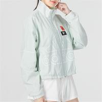阿迪达斯 adidas秋季女子梭织外套运动休闲训练女装短上衣