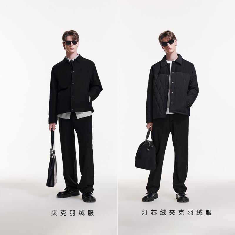 黑色【夹克羽绒服】