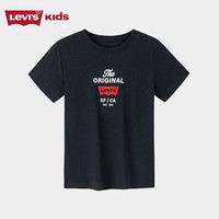 Levi's李维斯童装男童短袖T恤夏季儿童休闲短T上衣 黑美人 160 /76 【身高152-158cm】 160/76(L)