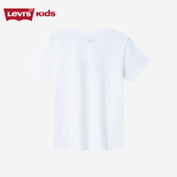 Levi's 李维斯童装男女童短袖T恤纯棉夏季501系列儿童上衣短t 明亮白 150 /72 【身高140-152cm】