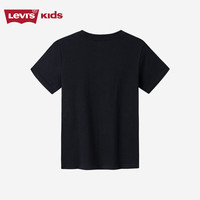 Levi's 李维斯童装男女童短袖T恤纯棉夏季501系列儿童上衣短t 流星黑 120 /60 【身高110-116cm】