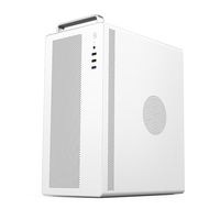 硕一麻雀V200 台式机电脑matx迷你机箱itx白色非侧透mini小尺寸手提主机箱壳家用商务办公桌面搭配风冷 V281 白【带提手】