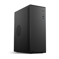 硕一麻雀V200 台式机电脑matx迷你机箱itx白色非侧透mini小尺寸手提主机箱壳家用商务办公桌面搭配风冷 V100 黑【只支持SFX小电源】