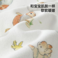 威尔贝鲁（WELLBER）25年春婴儿衣服男女宝宝儿童装柔软哈衣全棉连体衣 欢乐聚会73cm