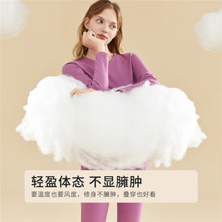 都市丽人 COSMO LADY保暖衣男套装厚款远红外抗静电圆领纯色打底套装4W31A5 深蓝 2XL