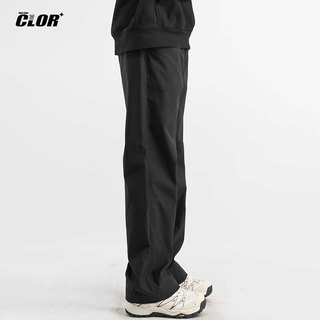 CLOR潮流工装裤男士春夏季休闲裤子高街宽松运动直筒裤CL50黑色XL