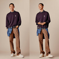 森马 Semir史努比系列卫衣男秋季装印花上衣101524116208 紫色70198 S (165)