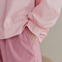 芬腾睡衣女春秋纯棉长袖圆领宽松青年男士大码全棉家居服套装 ⭐⭐⭐赠5元买家秀征集⭐⭐⭐ XL【女124-140斤 男145-165斤】