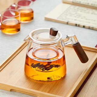 美斯尼加厚玻璃泡茶壶泡茶器带过滤功夫居家用茶具 兮韵壶 650ml