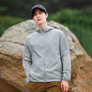拓路者（Pioneer Camp）防晒衣男夏季凉感超薄防紫外线防晒服皱感外套皮肤衣 灰蓝色 L