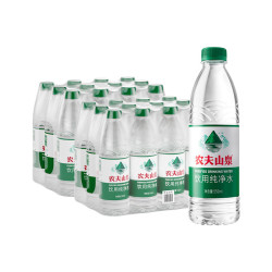 农夫山泉 饮用纯净水 天然水源绿瓶 550ml*24瓶 膜装 550ml*12瓶*2包
