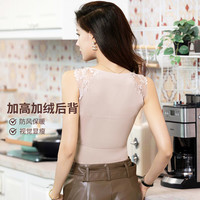 互语C-G杯大胸显小保暖内衣免穿文胸德绒打底内搭女防寒背心冬