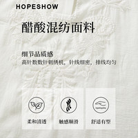 红袖甜美粉色雪纺衫2025春季女装波西米亚风刺绣质感圆领短袖上衣 杏粉色102（4.2） S