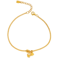 航民首饰 新年 日进斗金 黄金手链足金福牌手链女XYA1800工费140元/件