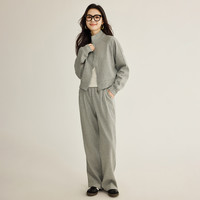 女装2025年春秋韩系简约纯色运动服立领【双头拉链】卫衣套装