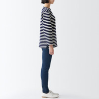 無印良品 MUJI（無印良品 ） 女式 棉弹力牛仔 紧身裤（股下75cm）裤子 长裤 休闲裤