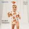 aqpa婴儿短袖连体衣纯棉夏季薄款新生儿衣服夏装初生儿宝宝哈衣爬服