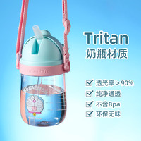 杯具熊(BEDDYBEAR) 儿童吸管杯夏季学饮杯宝宝训练饮水杯带手柄杯子tritan塑料杯 火火顽皮梦 360ml
