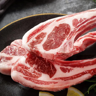 华奥薇斯 法式羊排羊肋排新鲜羔羊肉战斧羊排调理烧烤食材羊肉生鲜 6斤法式羊排