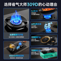 华帝 JZY-i10309D 定时双灶 液化气 燃气灶