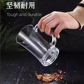 耐高温玻璃杯家用喝水杯子男茶杯透明水杯待客办公室茶具喝茶 6只装海特杯240ML
