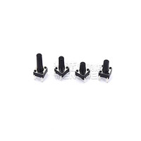轻触开关 6*6*5 直插立式4脚微动按键按钮6X6X4.3/5/6/7/8/9/10mm 直插6X6X10 (20个)