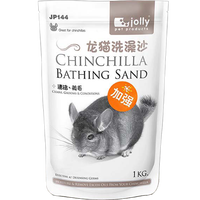 jolly pet products浴沙龙猫洗澡沙清洁浴砂干洗沙浴室洗澡房火山灰 龙猫洗澡沙1公斤（灰色细粉）