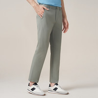 七匹狼休闲裤男夏季时尚舒适透气抗皱速干长裤子男装 211(灰绿)	 29