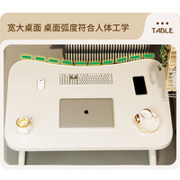 易漫床上桌学习桌电脑桌折叠桌小桌子大桌面宿舍寝室飘窗办公桌 床上桌-暖白色平面款