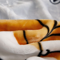 雅鹿拉舍尔毛毯冬季加厚保暖办公室午睡毯家用多功能沙发盖毯子午休毯 可爱多多【多功能 可铺盖】 200*230cm【重约8斤】