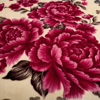 雅鹿拉舍尔毛毯冬季加厚保暖办公室午睡毯家用多功能沙发盖毯子午休毯 心花怒放【多功能 可铺盖】 150*200cm【重约5斤】