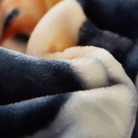 雅鹿拉舍尔毛毯冬季加厚保暖办公室午睡毯家用多功能沙发盖毯子午休毯 熊熊出没【多功能 可铺盖】 180*220cm【重约6斤】