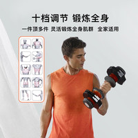 AtivaFit 纯钢哑铃可调节重量男女士练臂肌瘦手臂专业器材家用25kg 火星人25kg*2+高级哑铃凳