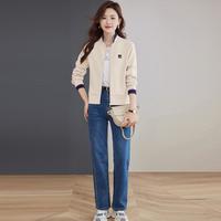 春季女立领卫衣外套女简约通勤韩版减龄气质百搭开衫卫衣外套