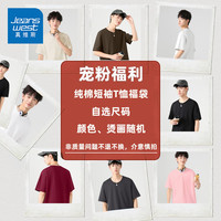真维斯短袖t恤福袋盲盒纯棉半袖上衣2025春夏款体恤男福利捡漏不退不换 纯棉短袖T恤 随机1件