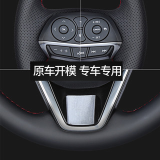 丰田方向盘套真皮手缝卡罗拉雷凌锋汉威兰达RAV4凯美瑞亚洲龙