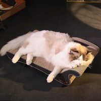 hoopet猫抓板猫窝猫床磨爪板贵妃椅沙磨爪器大号超大瓦楞纸保护沙发防猫 美人靠猫抓板-升级版