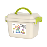 弥鹿（MiDeer）儿童积木拼装手工diy拼插玩具男孩女孩礼物透彩