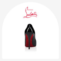 【线上独家】CL/路铂廷 MISS Z 100 女士婚鞋水晶鞋高跟鞋红底鞋 黑色 39.5