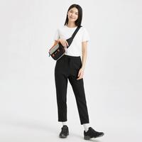 可隆 KOLON SPORT户外休闲长裤女弹力运动长裤微哈伦版型轻柔裤子