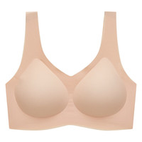 Glambody MAGIC NATURAL LINE无痕内衣全固定杯小胸聚拢无钢圈运动美背女士大胸显小文胸682366 裸感肤 XL （适合150-180斤）
