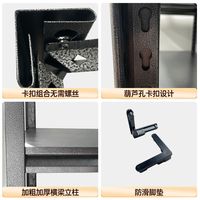 仓储加厚货架家用置物架多层收纳架仓库阳台储物架超市厨房铁架