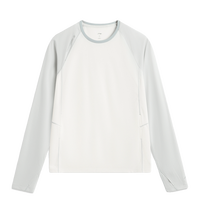 李宁（LI-NING）速干凉感长袖T恤女子2025夏季新款百搭户外运动上衣ATLV090