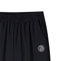 波司登(BOSIDENG)25夏季骄阳防晒长裤男女儿童UPF100+运动凉感长裤T250925100 黑色8056 155 /66